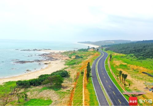 瞰海南 環島旅游公路木蘭灣段瀝青鋪設完成，全面通車進入倒計時